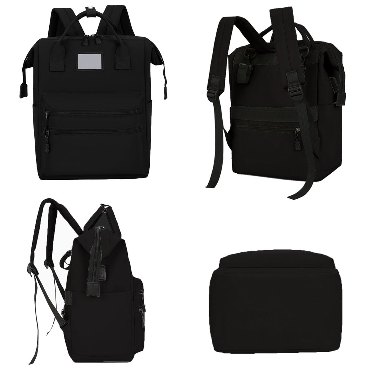 Diaper Bag Backpack, Multifunctional Baby with Insulated Milk Bottle Pockets, Large Capacity Portable Travel Backpack with USB Charging Port, Nappy Bag for Moms Dads