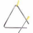 thumbnail image 1 of Musical triangle steel school children percussion instrument with whisk, 1 of 4