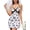 White_Black Butterfly, variant on Lingerie for Women Lace Chemise Side Slit Nigtgown Sleepwear Sexy Nightdress