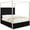 Black, variant on Meridian Furniture Porter Tufted Velvet Queen Bed in Black