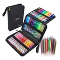 thumbnail image 1 of Bolígrafos con de 121 piezas para libro de colorear para adultos, bolígrafo más 60 para libros de colorear para SM SunniMix Rotuladores de gel con purpurina., 1 of 8