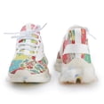 thumbnail image 4 of Floral Print Walking Shoes for Men Woman Lightweight Tennis Fashion Elastic Sports Shoes Cushion Basketball Shoes, 4 of 7