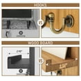thumbnail image 4 of Key Holder for Wall, Rebee Vision Mail Organizer Key Rack with 5 Hooks, Yellow, 4 of 6