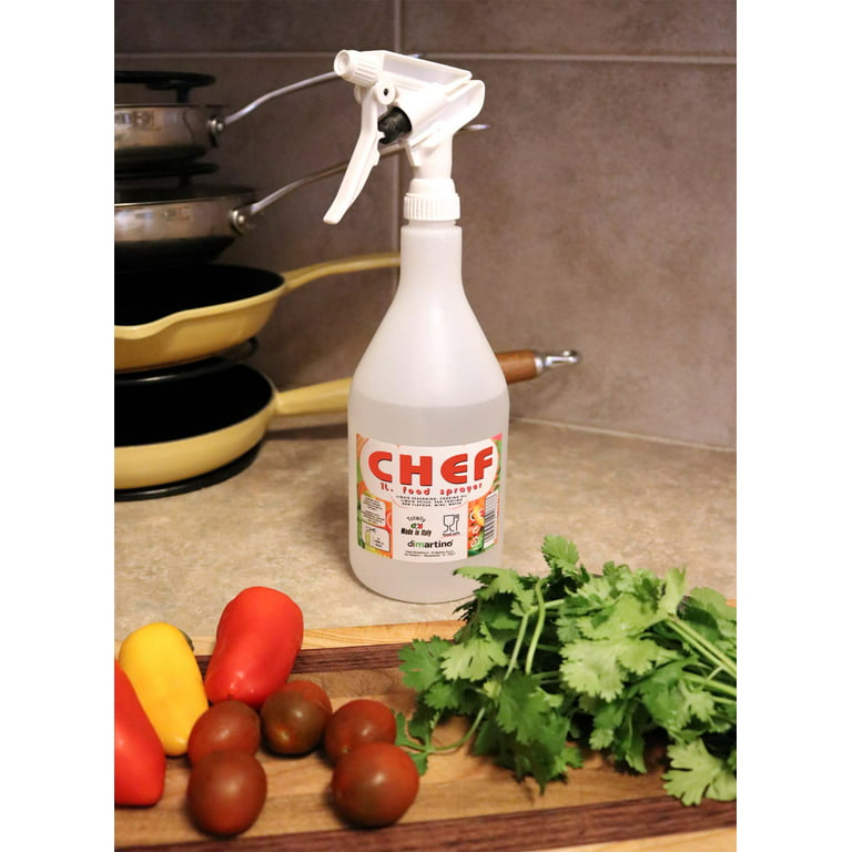 16 oz. Natural HDPE Spray Bottle with 28/400 Color-Coded Food-Grade Yellow  & White Polypropylene Sprayer