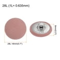 thumbnail image 2 of Unique Bargains 10pcs 28L Fabric Cloth Covered Button 18mm Round Metal Shank Sewing Buttons for Suits Dress Blouses, Deep Pink, 2 of 5