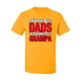 thumbnail image 2 of Wild Bobby,Only The Best Dads Get Promoted to Grampa, Father's Day, Men Graphic Tees, Gold, Large, 2 of 3
