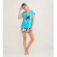 thumbnail image 3 of Little Blue House Women's Short Sleeve Pajama Tee, Dog Mom, 3 of 4