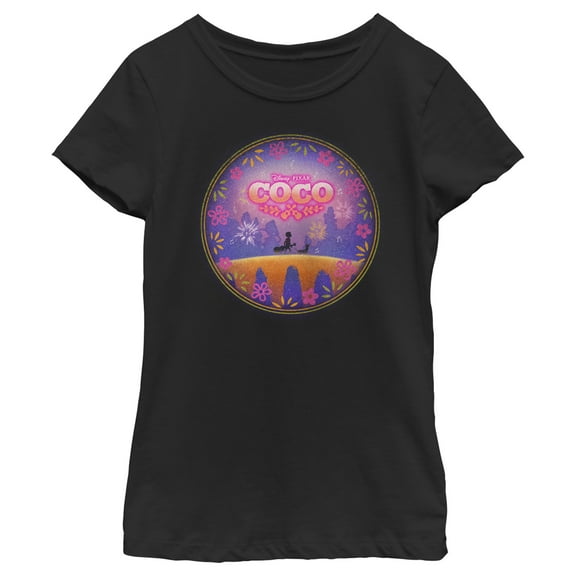 Girl's Coco Bridge to Land of the Dead  Graphic Tee Black X Small