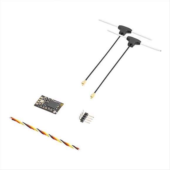 Receptor de Diversidad Super D ELRS ExpressLRS RX 2T con Antenas TCXO para Dron RC FPV de Alcance/Estilo Libre ELRS 2.4G