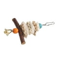 thumbnail image 1 of Cuttlefish Bone  Toy, Hand Made Hanging Buckle Design Bird Cuttlebone Toy Bite Resistance Colorful With Bell For Parrots For Budgie For African Greys, 1 of 8