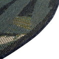 thumbnail image 3 of Unique Loom Baja Outdoor Collection Area Rug - Bufadora (3' 3" Round Navy Blue/Ivory), 3 of 6