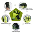 thumbnail image 2 of Black 6 Guantes de agarre fuerte con dedo para protección guantes protectores antideslizantes para Adu, 2 of 5