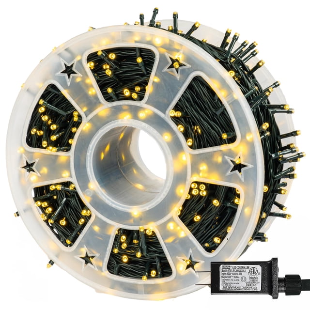 Guirnalda de luces navideñas Dazzle Bright, 50 m, 500 LED, resistente al agua