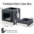 Suhaco Cat Litter Box Top Entry Covered Kitty Litter Box with Lid