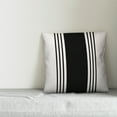 thumbnail image 2 of Creative Products White and Black Farmhouse Stripe 18x18 Spun Poly Pillow, 2 of 2