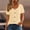 Yellow, variant on Oplxuo Womens Short Sleeve Ribbed Knit Sweater Tops Button Down Blouses Casual Summer Crew Neck Pullover Tops