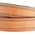 Texas Saddlery Mens Saddle Stamped Border Belt 40 Tan