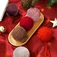 thumbnail image 4 of 6 PCS Handmade Knitted Yarn Ball Ornaments - Christmas Tree Decor, Holiday Gift, Crochet Knitting Supplies & Cozy Home Decoration, 4 of 4