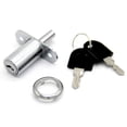thumbnail image 3 of Home Sliding Door Closet Showcase Furniture Cylinder Head Plunger Lock with Keys, 3 of 4