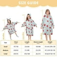thumbnail image 7 of Wearable Blanket Hoodie for Kids Cute Apple Flannel Hooded Blanket with Pockets and Sleeves Suitable for Boys and Girls, 7 of 7