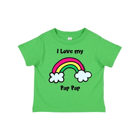 

Inktastic I Love My Pap Pap Gift Toddler Boy or Toddler Girl T-Shirt