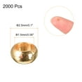 thumbnail image 2 of Uxcell 2000 Pack 2.5mm Round Crimp Beads Making Crimp End Spacer Bead, Champagne, 2 of 5