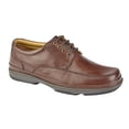 thumbnail image 1 of Roamers Mens Leather Wide Fit 4 Eye Deluxe Casual Shoes, 1 of 2