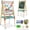 Green, variant on Art Easel for Kids, Adjustable Standing Double Sided Drawing Board with Painting Accessories, Rotatable Educational Toy for Boys Girls, Pink