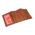 thumbnail image 6 of MARSHAL Genuine Leather RFID Blocking Bass Fish Wallet for Men  Bifold & Trifold Fishing Wallets with Debossing Design Trifold Brown, 6 of 9