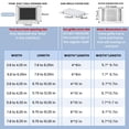 thumbnail image 2 of Fundas de ventilación de techo Datanly, 6 unidades, negras, 30 x 10 cm, 3 vías, 2 of 6