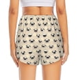 thumbnail image 2 of Lsque Pug Dog Face Printed Women's Running Shorts with Liner Pockets,Elastic Quick Dry Workout Athletic Gym Yoga Shorts,Womens High Waist Shorts-Small, 2 of 9