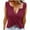 Red, variant on Aofany Tank Tops For Women Casual Plus Size Summer Sleeveless Solid Color Loose V Neck Vest Comfy T Shirts Top