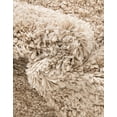 thumbnail image 7 of Unique Loom Davos Shag Collection Area Rug - Solid (7' 10" Square Linen), 7 of 7
