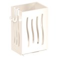 thumbnail image 2 of On Sale Clearance! Home Decor Wall Mount Utensil Holder Hanging Storage Organizer With Hooks Chopsticks Holder Cutlery Silverware Holder Storage Caddy For Forks Spoons Towel,White,8.5x6.6x12.5cm, 2 of 4