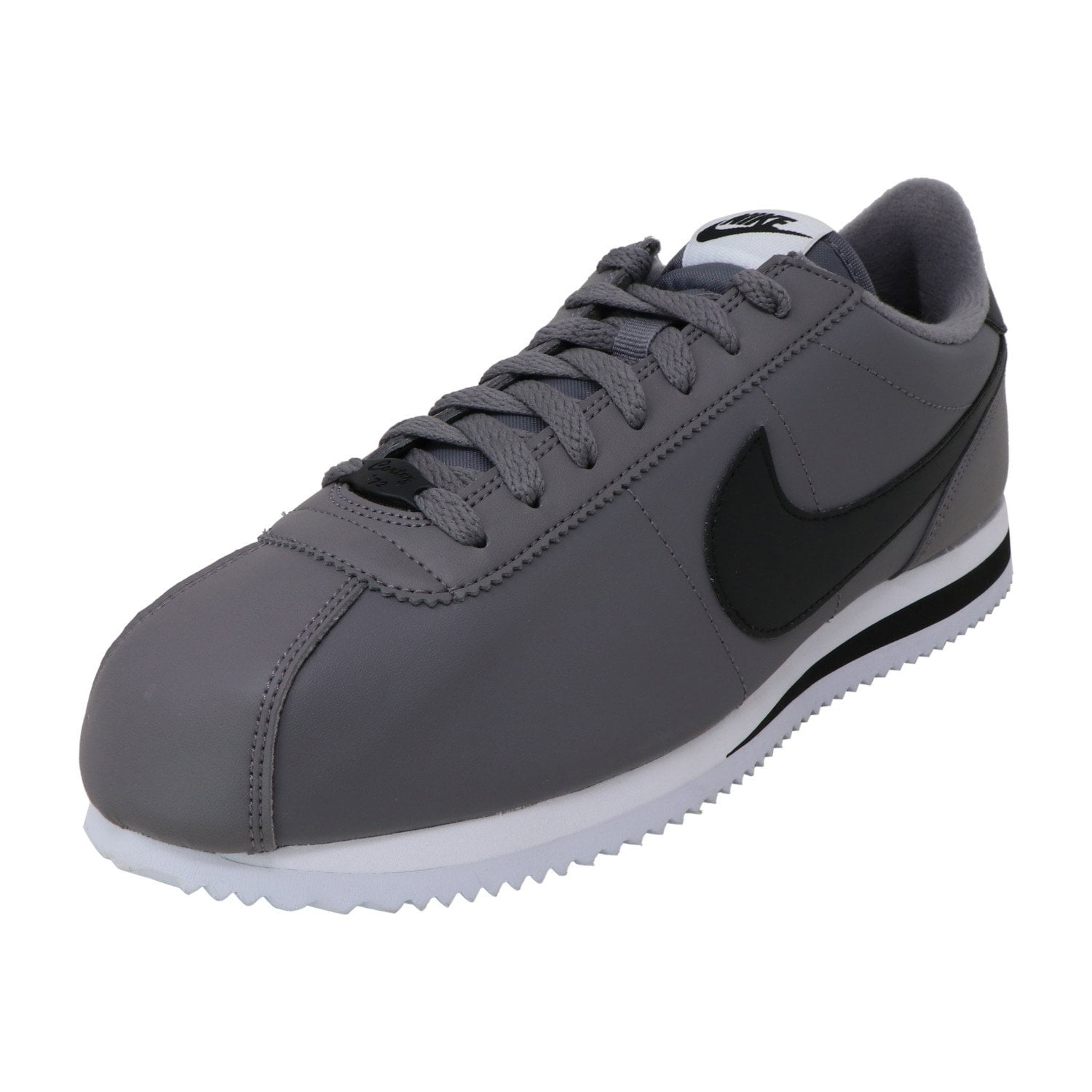 black and gray nike cortez