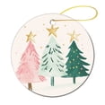 thumbnail image 1 of Cute Merry Christmas Pine Tree Ornament Xmas Rustic Style Winter Christmas Bauble Christmas Home Office Tree Decorations for Family Friend Keepsake Gift for Christmas Tree Decorations, 1 of 1