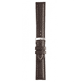 thumbnail image 2 of Morellato Kuga Genuine Leather Watch Strap - Dark Brown - 24mm - Chrome-plated Stainless Steel Buckle - PERFORMANCE Collection, 2 of 10