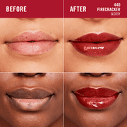 (2 pack) Rimmel Stay Glossy Lip Gloss, Firecracker 440, 0.18 fl oz