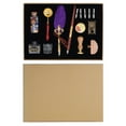 thumbnail image 4 of Feather Pen Set, Quill Pen Kit Smoothing Inking Colored Varnish Wax  For Birthday Gift Purple, 4 of 8