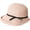 Pink, variant on CoCopeaunts Sunshade Straw Bucket Hat for Women Summer Retro Foldable Basin Cap Literary Fisherman Hat Casual Sun Cap Bow Belt