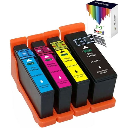 B-T Compatible Ink Cartridge Replacement for Primera 53422 53423 53424 53425 Used for Primera LX900 Printers (Black Cyan Magenta Yellow) Contain Non Oem (4-Pack) 1x Black Ink Cartridge Replacement for Primera 53425 BK 1x Cyan Ink Cartridge Replacement for Primera 53422 C 1x Magenta Ink Cartridge Replacement for Primera 53423 M 1x Yellow Ink Cartridge Replacement for Primera 53424 Y Compatible with Printer LX900 LX 900