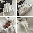 thumbnail image 3 of Fashion Bowknot Schoolbag Adjustable Strap Large Capacity Backpack PU Waterproof Single-shoulder Bag Student White, 3 of 6