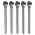 thumbnail image 1 of 5uds Carburo Tungsteno Fresas Rotativas 1/8" (3mm) Vástago 1/4" (6mm) Cabeza Corte Individual Bola Forma D Fresas para Esmerilar Archivos Raspadores para Pulido Grabado, 1 of 6