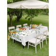 thumbnail image 4 of Outdoor Tablecloth with Umbrella Hole for Patio/Picnic/Party/Camping, Yellow Sunflowers Waterproof Table Cloth Rectangle Table Cover Washable, Spring Watercolor Green Eucalyptus Leaves (52"x 70"), 4 of 9