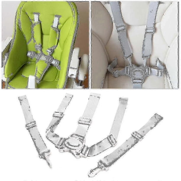 2026 Baby Universal 5 Point Harness High Chair Safe Belt Seat Belts For Stroller Pram
