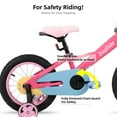 thumbnail image 5 of JOYSTAR 12" 14" 16" Kids Bike for 2-7 Years Girls 33-53 Inch Tall, Rainbow Toddler Bicycle with Basket, Training Wheels & Coaster Brake, 85% Assembled, Macarons, 5 of 8