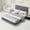 Grey + Velvet, variant on Queen Size Soft Upholstered Headboard, Modern Minimalist Bed Back for Comfortable Leaning, Fits Various Bedroom Styles,Beige