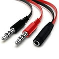 thumbnail image 3 of 3,5 mm hembra a macho dual Auriculares Micrófono Audio Y Divisor Cable AUX, 3 of 7