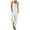White, variant on CAIXIA Overalls For Women Floral Embroidery Jumpsuits for Women Casual Denim Overalls with Pockets,Light Gray