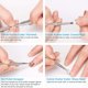 thumbnail image 4 of Juego de cortadores de cutículas de 3 uds, raspador pelador de empujadores de uñas para cutículas, herramientas de manicura de pedicura duraderas, 4 of 5